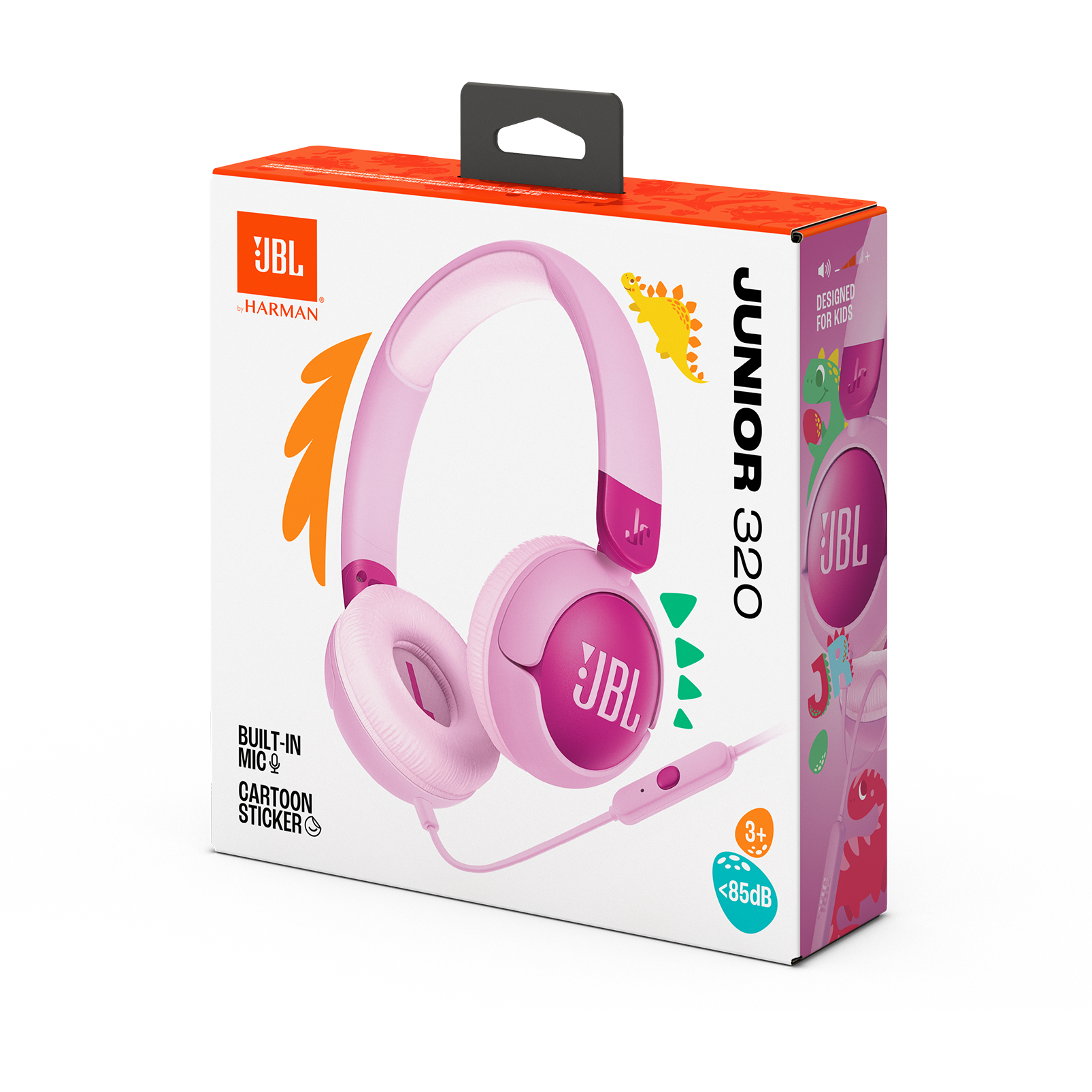 JBL Junior 320 - Purple - Wired on-ear kids headphones - Detailshot 15